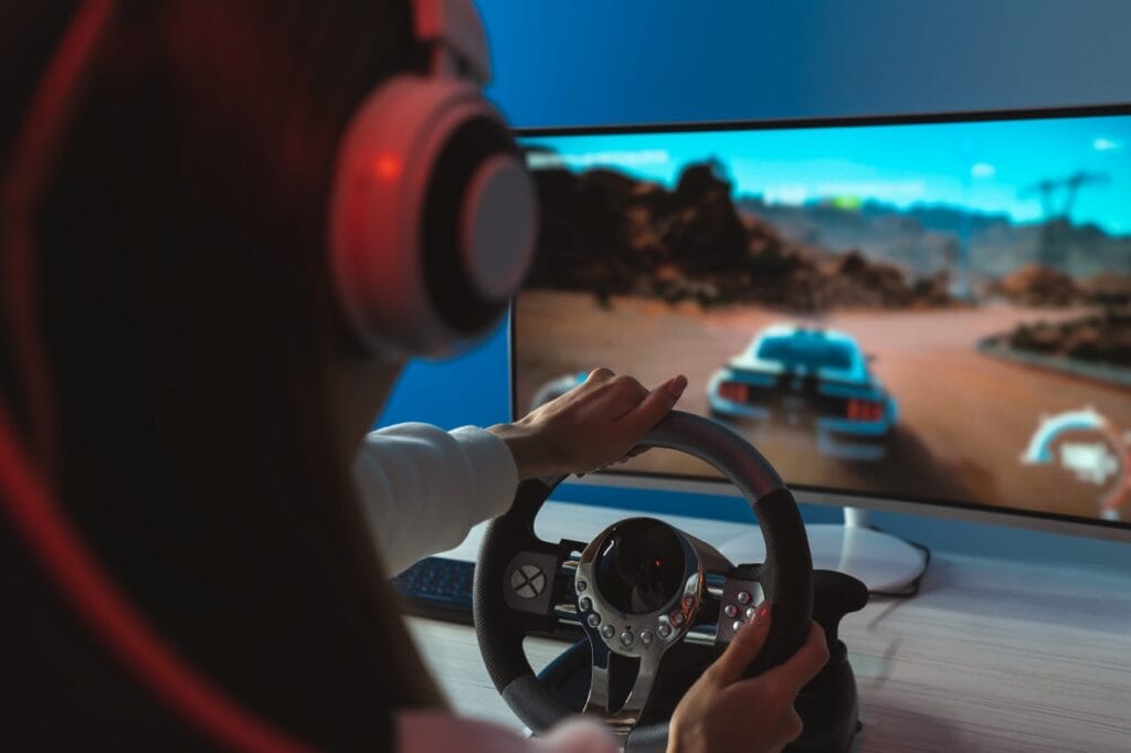 PC, Xbox sau PlayStation? Ghidul compatibilității volanelor de gaming Simulator de curse cu volan compatibil Xbox, PlayStation și PC pentru o experiență imersivă.