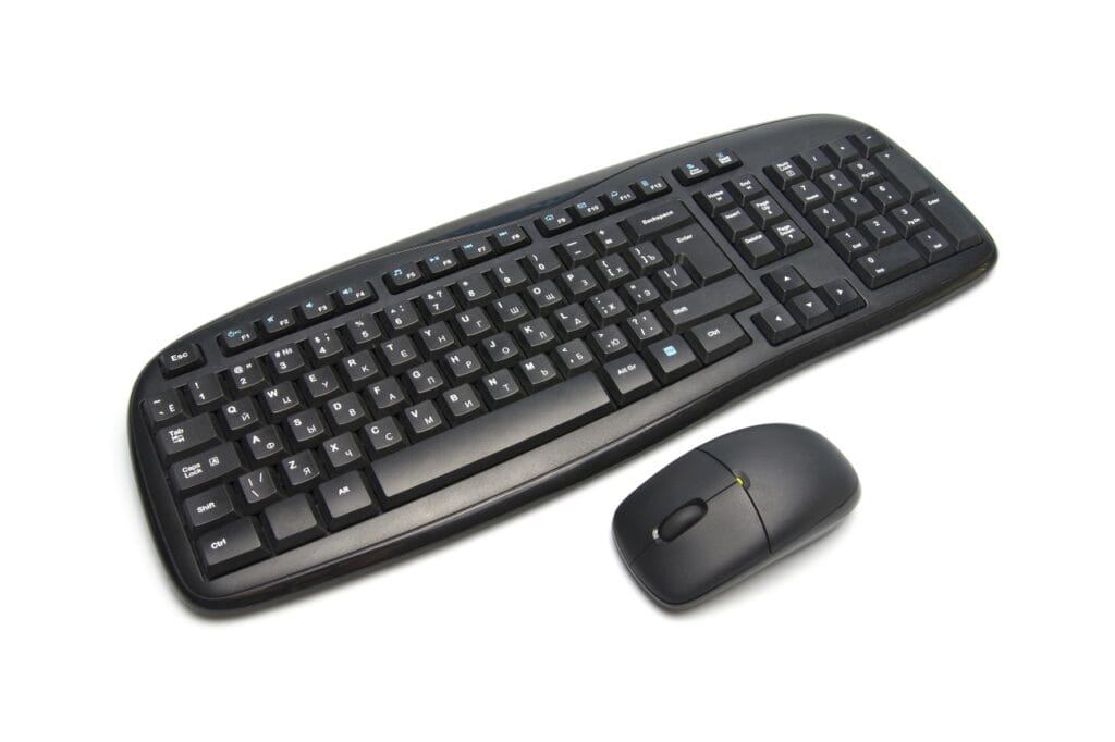 Kit tastatură și mouse wireless durabil – materiale de calitate superioară Set periferice wireless rezistente, ideale pentru birou sau uz casnic