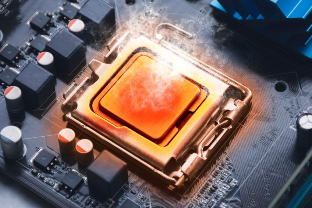 CPU supraîncălzit pe placa de bază – efectele unui TDP ridicat fără răcire adecvată