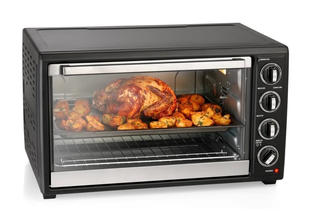 Cuptorul electric cu aer cald – aliatul tău în bucătărie Cuptor electric cu aer cald – preparate rumenite uniform, fără ulei în exces