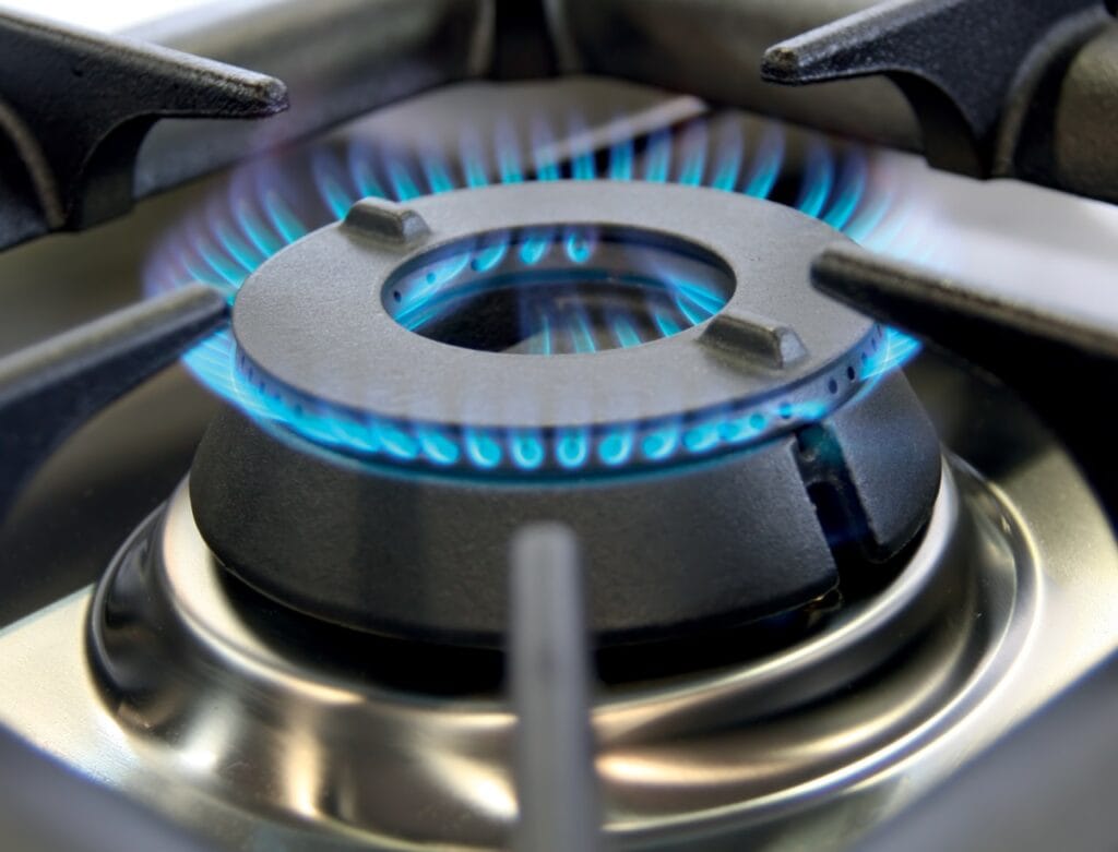 Arzător Wok pe gaz cu flacără albastră intensă pentru gătit rapid și eficient