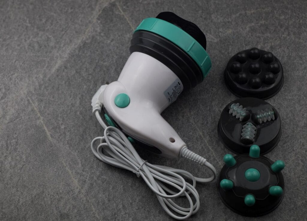 aparat masaj multifuncțional cu accesorii pentru spate, picioare și abdomen