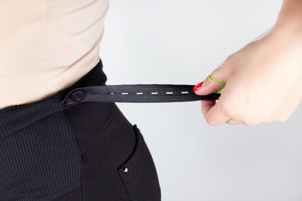 Banda elastică reglabilă la pantalonii multifuncționali pentru gravide pantaloni gravide cu bandă elastică reglabilă pentru confort maxim pe durata sarcinii