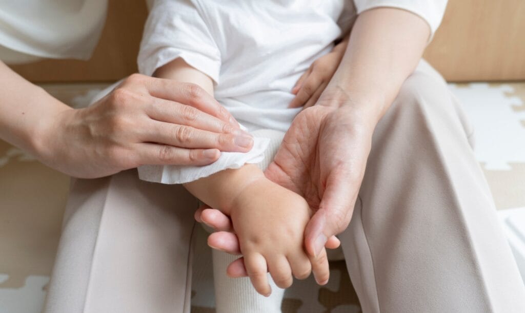 Beneficiile șervețelelor umede calde pentru bebeluși, conform opiniei experților