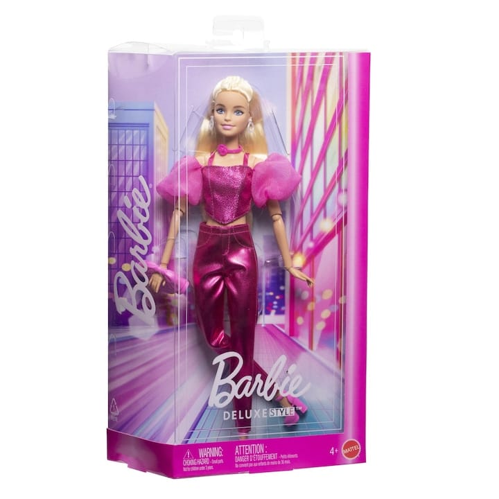 Barbie Deluxe Style Metallic Pink Outfit JFP40