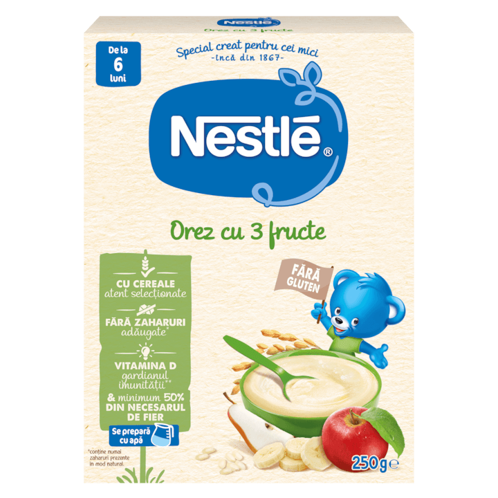 Nestle orez 3 fructe