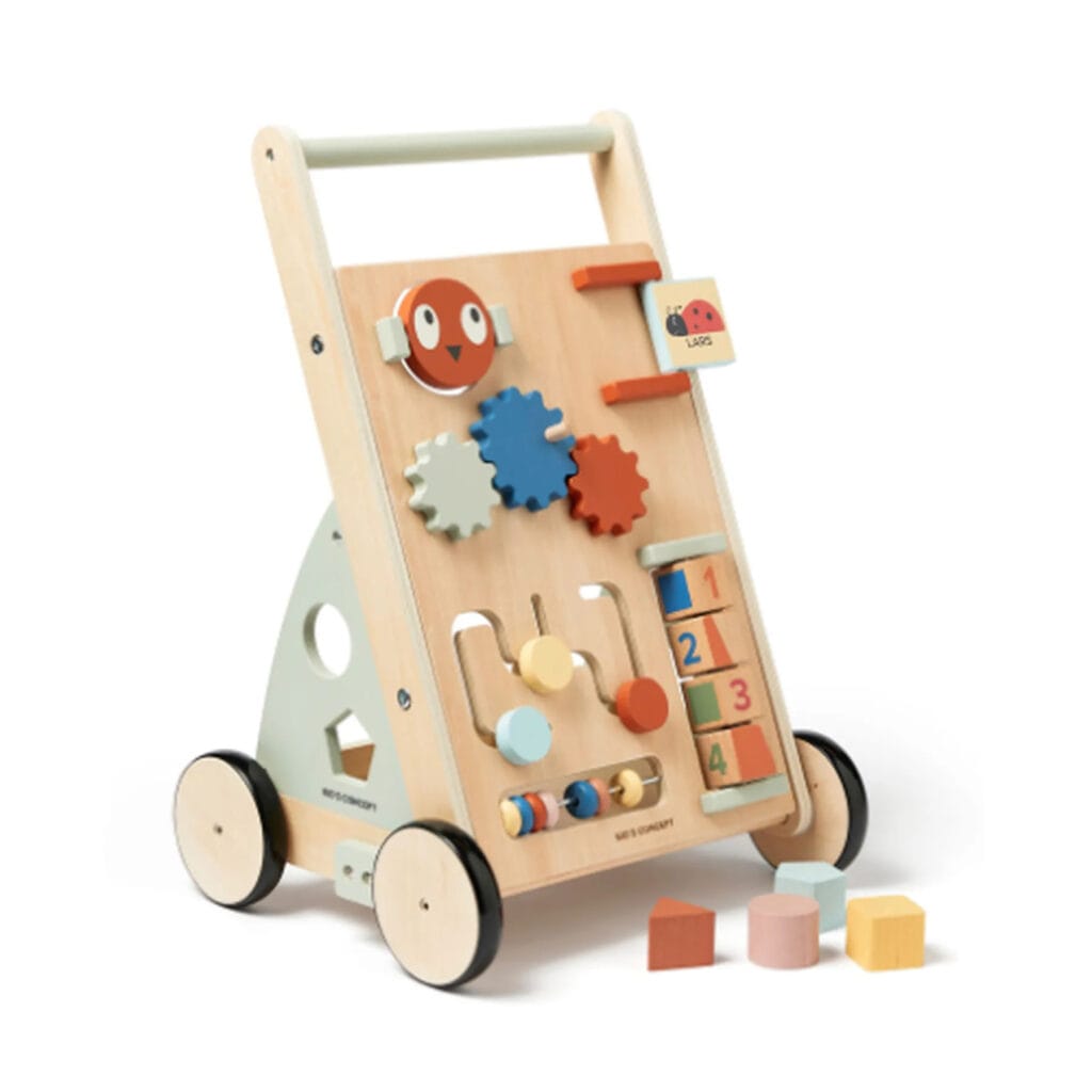 Kid's Concept Wooden Walker cu spațiu de depozitare